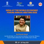 PMO India Department for Promotion of Industry and Internal Trade Minister of Commerce and Industry NITI Aayog Piyush Goyal World Economic Forum