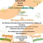 Indian diaspora & Friends of India are cordially invited to join the celebrations