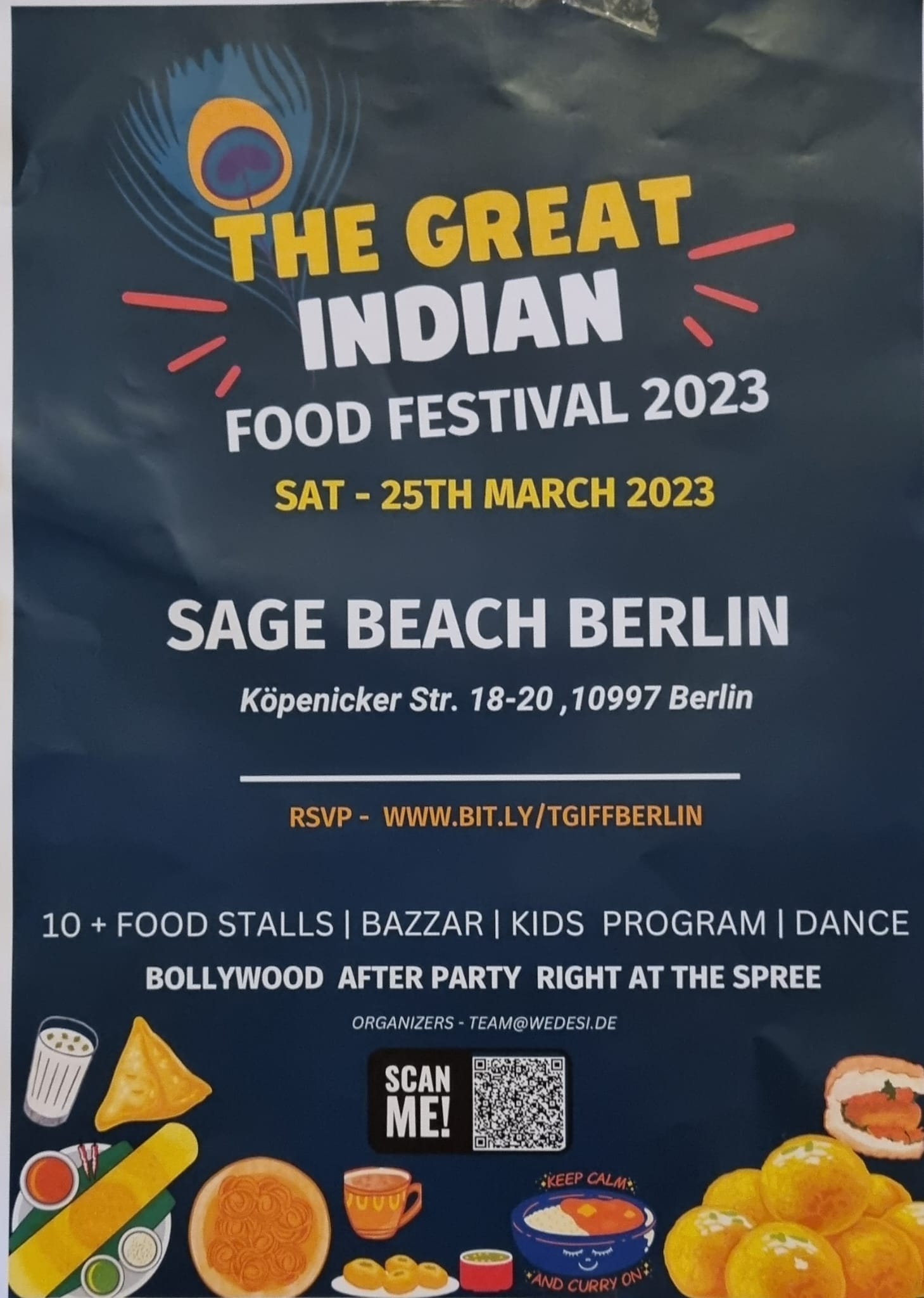 The Great Indian Food Festival 2023 on 25th March 2023 Indoeuropean.eu