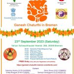 indian Community celebrating Ganesha Chaturthi in Bremen on 23th sept 2023