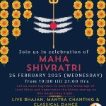 Join The Maha Shivratri Celebrations And Seek Lord Shiva’s Blessing At Brussels Mandir On 26th February, 2025.