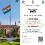Embassy of India Celebrates International Yoga Day on 21st June at Indian House.