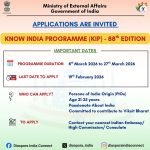 The 88th edition of the KIP invites Indian diaspora youth  to rediscover India’s heritage culture and progress
