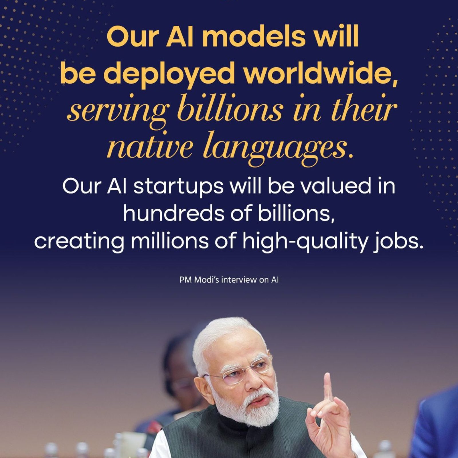 PM Narendra Modi AI to Serve Billions in Native Languages & Create ...