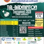 Telugu Association of London Presents TAL Badminton Tournament 2026