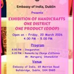 EOI India in Ireland Organises ODOP Exhibition Celebrating India’s Craft Heritage