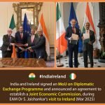 Strengthening India Ireland Ties MoU and Joint Economic Commission Signed