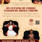 EOI of Brussels cordially invites you to Indian Classical Dance Forms on 25th April Do Register Now