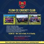 FLOW cricket club is now recruiting new players for the 2026 season