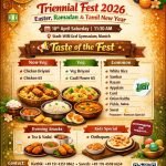 Munich Tamil Kudumbam e.V. Organizes Triennial Fest Celebrating Easter, Ramadan and Tamil New Year – 18 April 2026