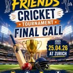 Grand Kick-Off: Community Cricket Tournament 2026 Begins Tomorrow at Embrach.