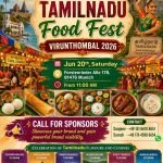 Namma Tamil Nadu Food Fest 2026 – A Grand Celebration of Flavours & Tradition in Munich