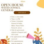 Open House with Consul General at CGI Milan – Passport & OCI Grievance Session