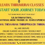 Bhakthi Sangeetha Academy Opens June 2026 Admissions for Online Tamil Devotional Music Classes