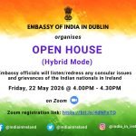 Connect with Embassy Officials – Hybrid Open House by EOI Dublin on 22nd May.