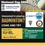 Showcase your badminton talent at Sweden’s National Cup 2026. The Embassy & Stockholm Badminton Club, cordially invites participants to join the tournament on 6 June 2026.