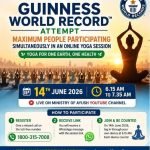 Ministry of AYUSH Invites the World to Participate in a Record-Breaking Yoga Event
