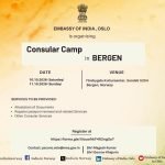Register Today! Embassy of India, Oslo Organises Consular Camp in Bergen on 10–11 October 2026.