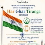EOI Stockholm proudly joins the Har Ghar Tiranga 2026 campaign