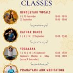 Join Now! September 2026 Cultural & Wellness Classes With Embassy of India, Brussels From September 1- 25th, 2026.
