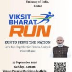 Countdown Begins! Embassy of India, Lisbon Invites You to Viksit Bharat Run 2026 on 27 September