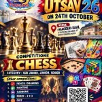 Be Friends UTSAV 26 Invites Young Chess Enthusiasts  Chess Competition on 24 October 2026 in Samstagern, Switzerland.