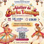 Indian Cultural Centre, Réunion, Presents a Special Garba Dandiya Workshop with Instructor Anil TANDI – 14 October 2026.